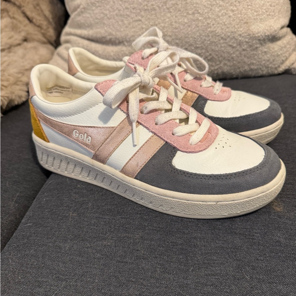 Gola Women's Pink, White, and Gray Sneakers